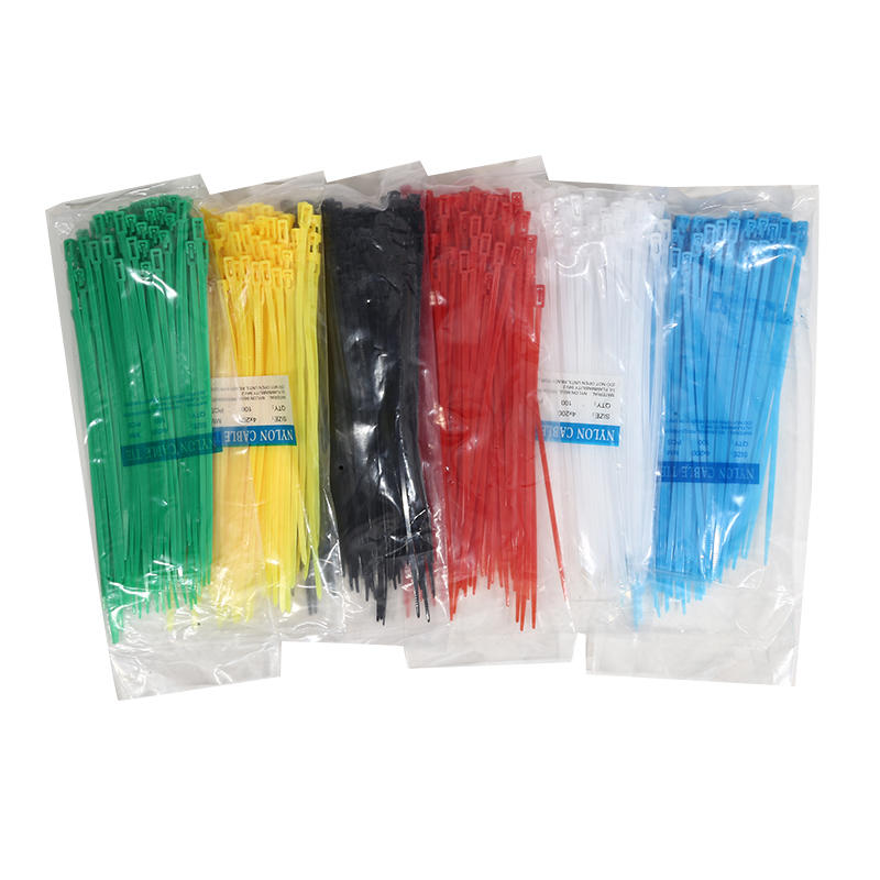 100 Pieces/Pack 4x200mm Cable Tie Can Be Released Fixed Bound Disassembled Slip Fastening Loops Nylon Tie