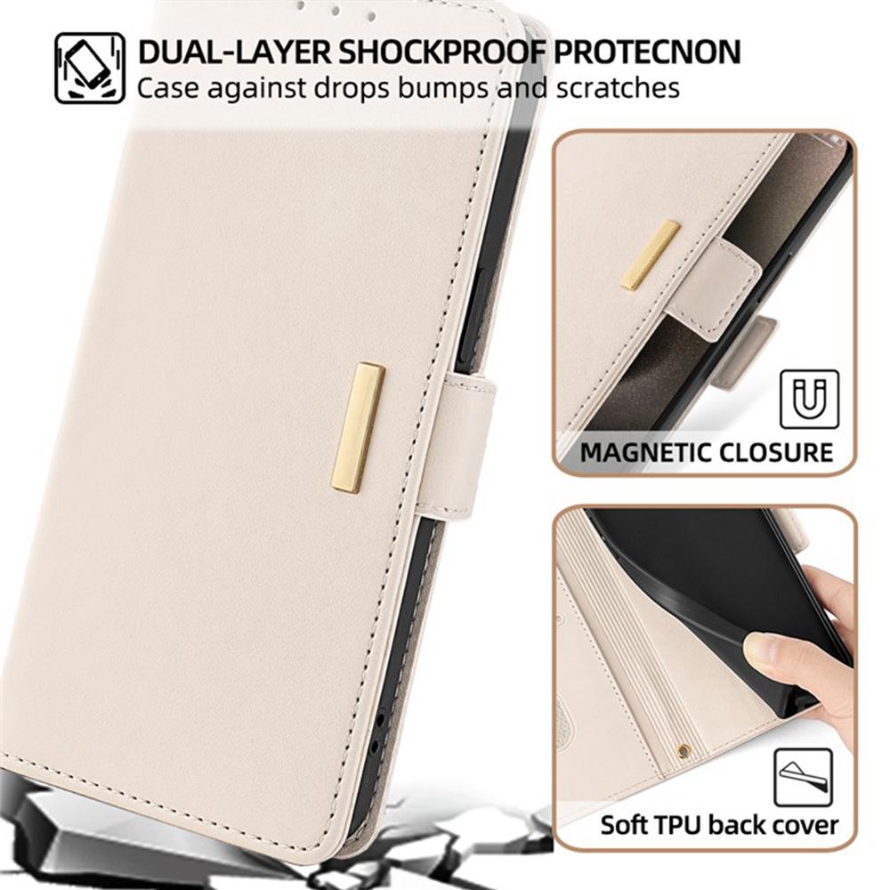 For Honor Magic8 Lite 5G/X9d 5G/X70 5G Case RFID Blocking Wallet PU Leather Phone Cover with Wrist Strap
