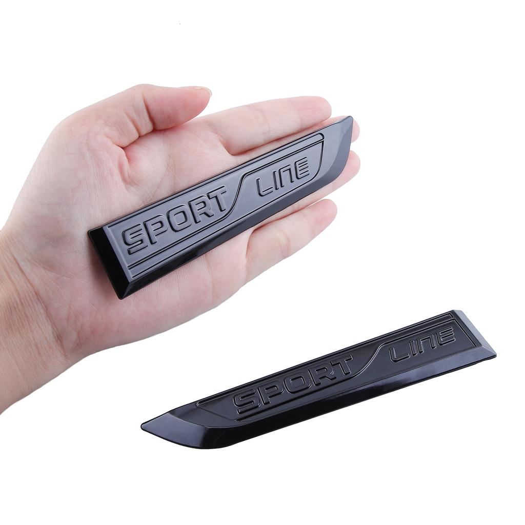 2pcs3D Metal Sport Line Badge Stickers Car Tool Emblem Decal for Changan V7 Alsvin Toyota Corolla 2009 2019 Honda Accord