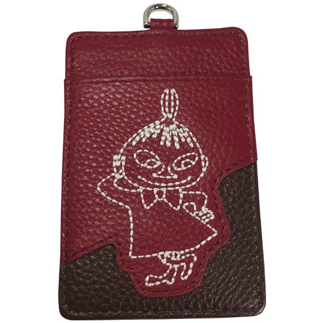 

Moomin Little My Genuine Leather Pass Case Red