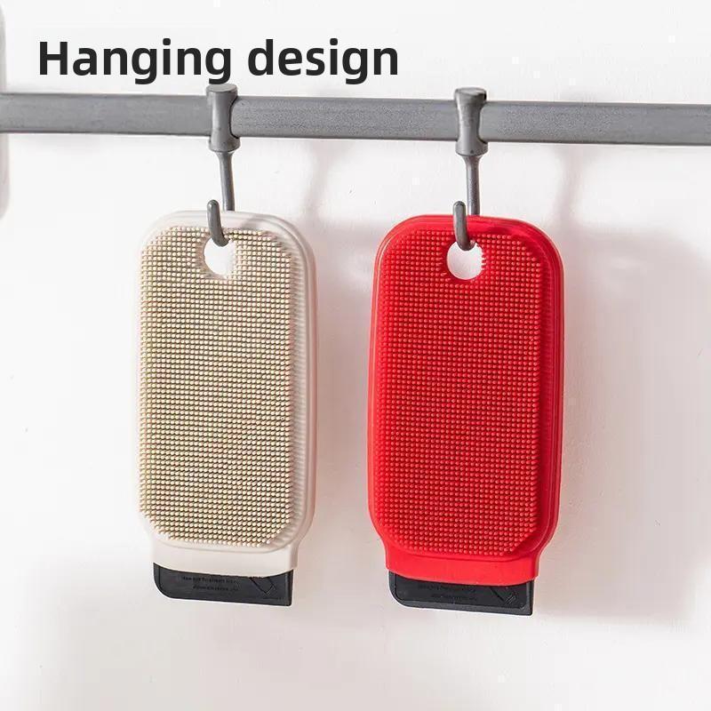 Multifunctional Fruit and Vegetable Household Kitchen Plate Household Washing and Sc* Integrated Design Cleaning Brush