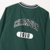 Champion Long Water Graphic Logo Deep Green Outerwear, Sleeve, V-Neck, Warm, Stretch, Repellent, Windproof, Print, Jacket, Golf, C3-AG602, Men's,
