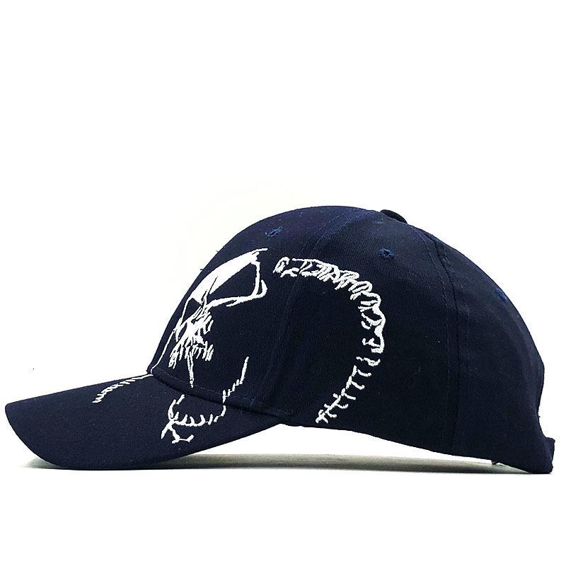 High Quality Personalized Skull Embroidery Fashion Baseball Cap Unisex Couple Outdoor Sports Sun Hat