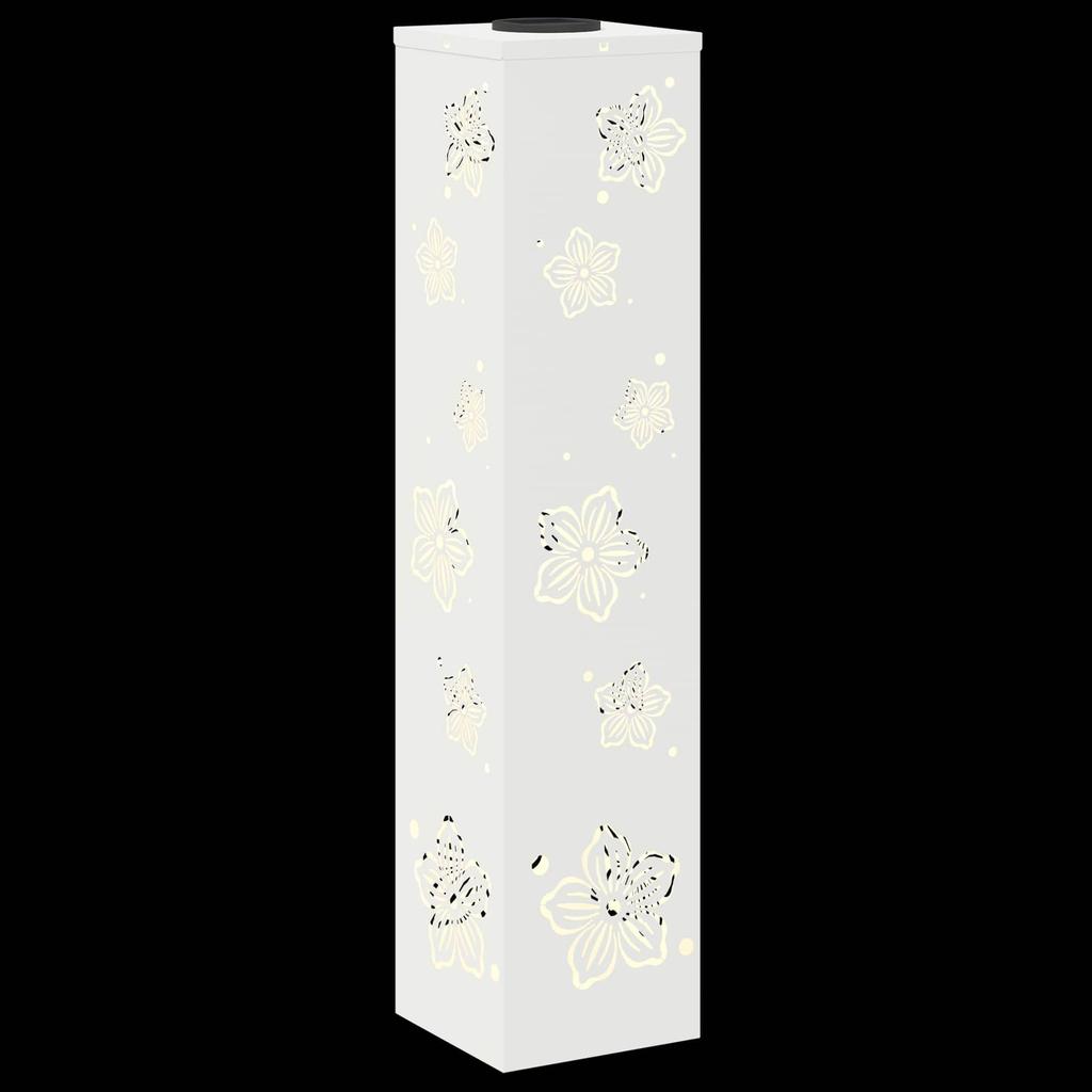 Solar LED Path Light 2 Pcs White Cold Rolled Steel