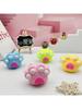 New Soft Flour Filled Cat Paw Squishy Novelty Silicone Toy Hand Squeeze For Daily Stress Relief