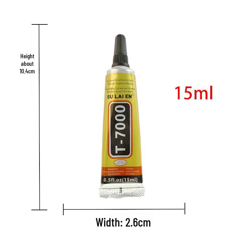 B7000 Needle-Applicator Adhesive for Mobile Screens, Jewelry, DIY Rhinestone Stickers, Transparent & Strong Glue