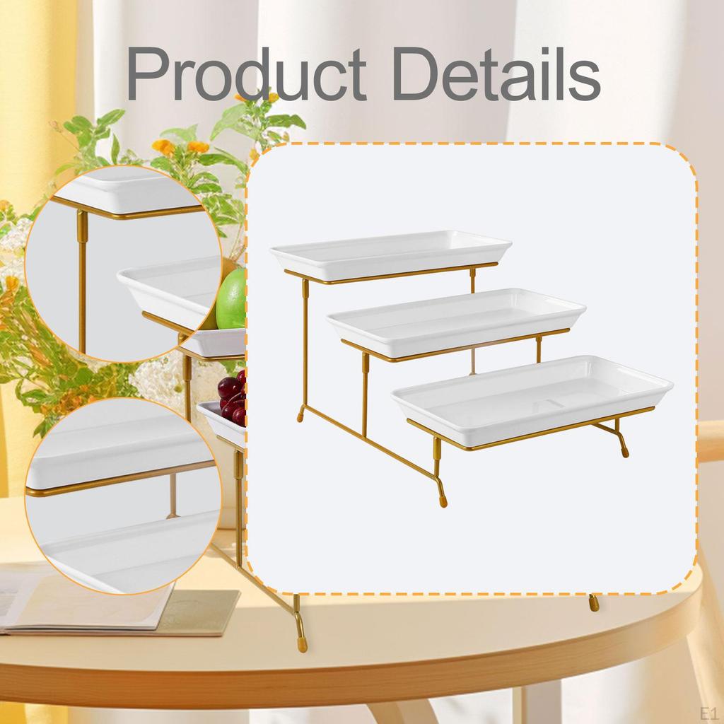 Serving Tray for Fruits And Desserts, Decorative Display Stand, Versatile Reusable