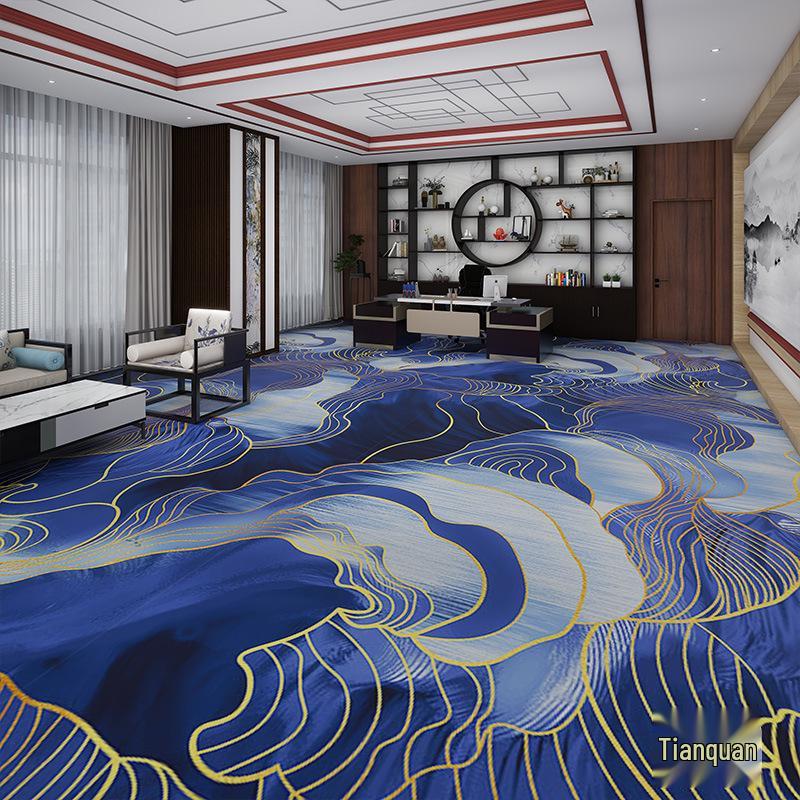 Commercial Conference Room Carpet - B1 Fire Retardant Nylon with Sound Insulation 800g/㎡ Nylon Custom