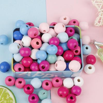 10/12mm Hot Round Beads Wooden Beads Loose Beads for DIY Jewelry Making Bracelet Necklace Accessories