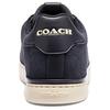 Coach Lowline Cow Split Leather Round Toe Lace-Up Low-Top Sneakers Men Sneakers Navy CU014-BHP
