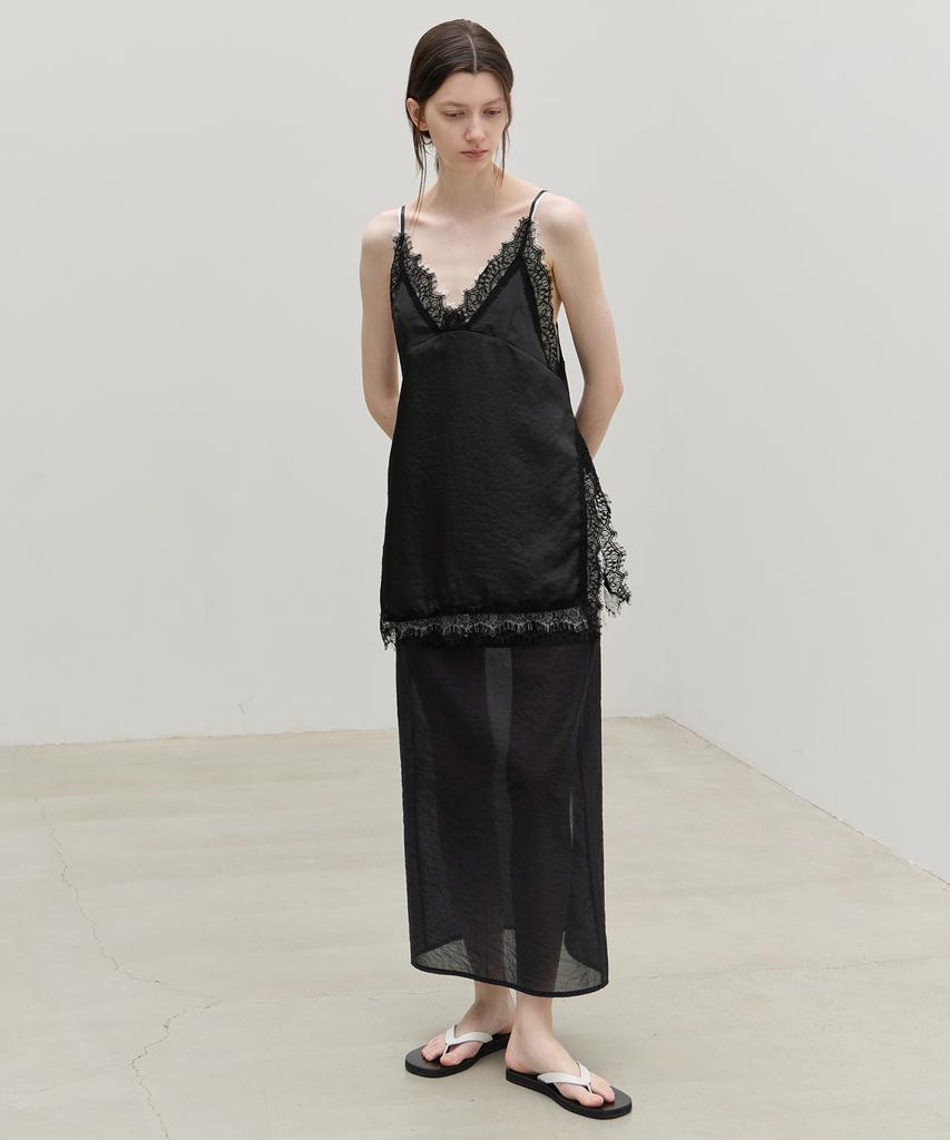 Leuba Light Sheer Maxi Skirt - Black