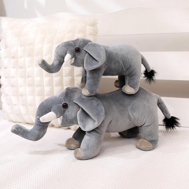 Simulated Elephant Doll Cartoon Plush Toy Baby Soothing Elephant Pillow Children Sleeping with Velvet Doll