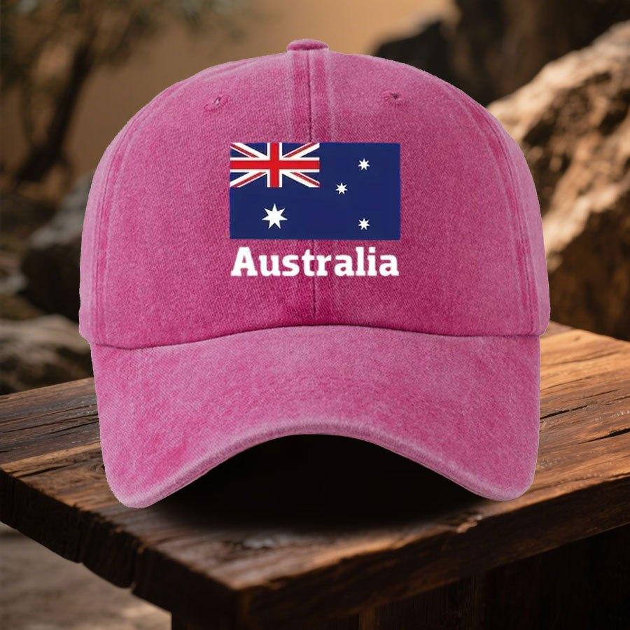 Pc Australia Flag Print Baseball Cap  Adjustable Outdoor Baseball Cap with Curved Brim Stylish and Versatile  Baseball Cap