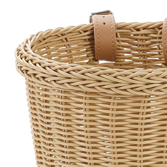 Bike Front Basket with Adjustable Strap Large Capacity Strong Load-bearing Cycling Handlebar