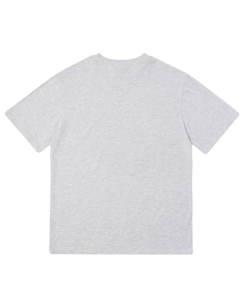 MATCHGLOBE Crushed Heart Oversized Tee (Light Melange)