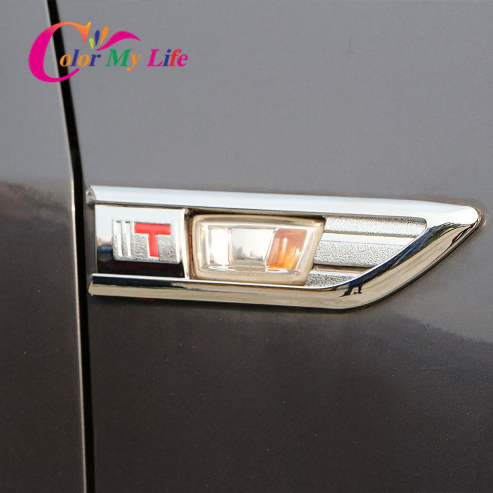 Color My Life 2Pcs/Set ABS Car Side Turn Signal Lights Decoration Cover Sticker for Chevrolet Cruze Sedan Hatchback