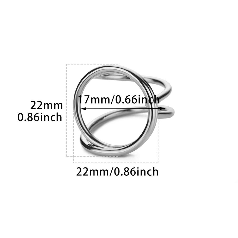 Stainless Steel Hollow Round Line Open Rings For Women Gold Color Wedding Ring Aesthetic Designer Jewelry Accessories Gift Bff