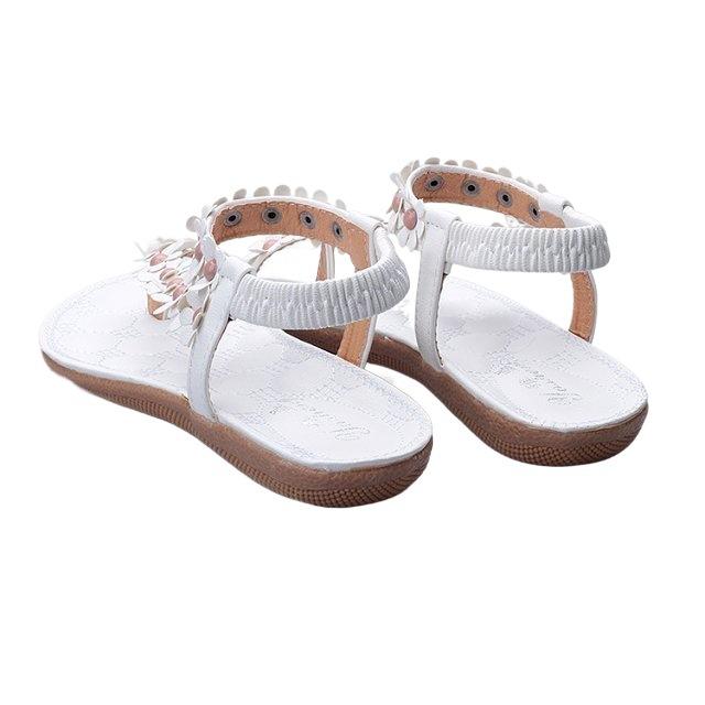 Foreign trade explosion Bohemian sandals women's shoes pinch feet summer new toe flower flats Korean version flat heel