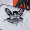 Women Embroidered Butterfly Claw Hair Clip Fashion Back Head Updo Shark Clip Daily Travel Hair Accessories