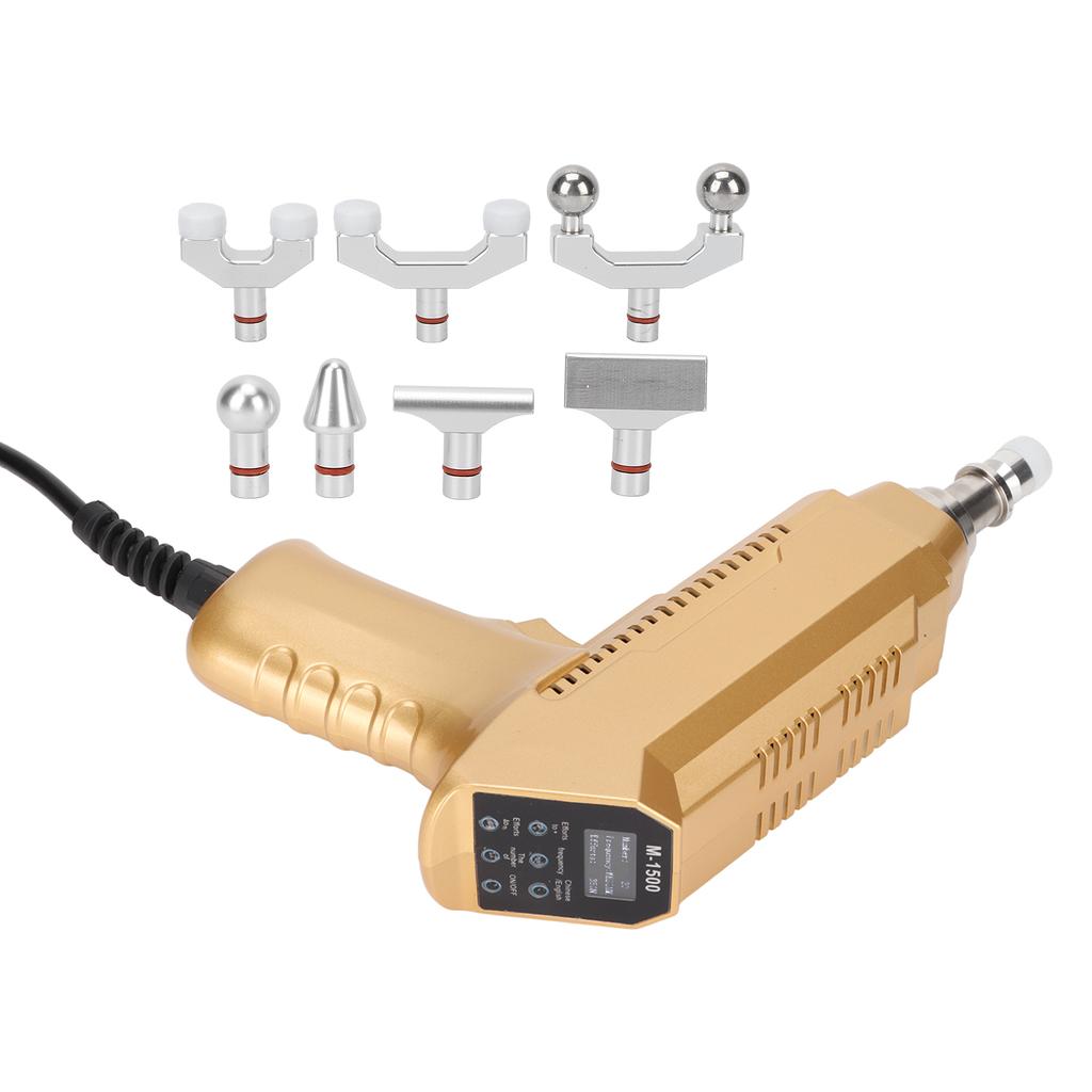 Electric Spine Chiropractor Adjustable Impulse Massager Gun Chiropractic Adjustment Tool with 30
