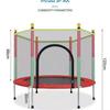Colorful Children's Trampoline with Safety Net for Indoor/Outdoor Sports & Fitness