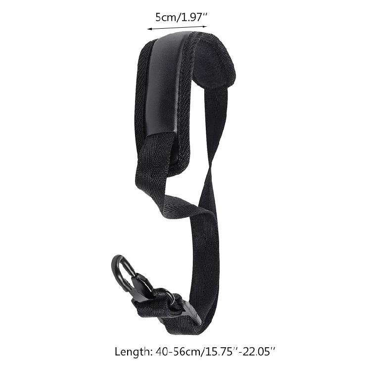 Leather Padded Saxophone Adjustable Neck Strap with Snap Hook for Alto Tenor Sax