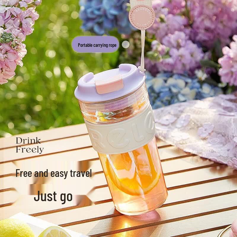RELEA Portable Tea Infuser Glass Bottle