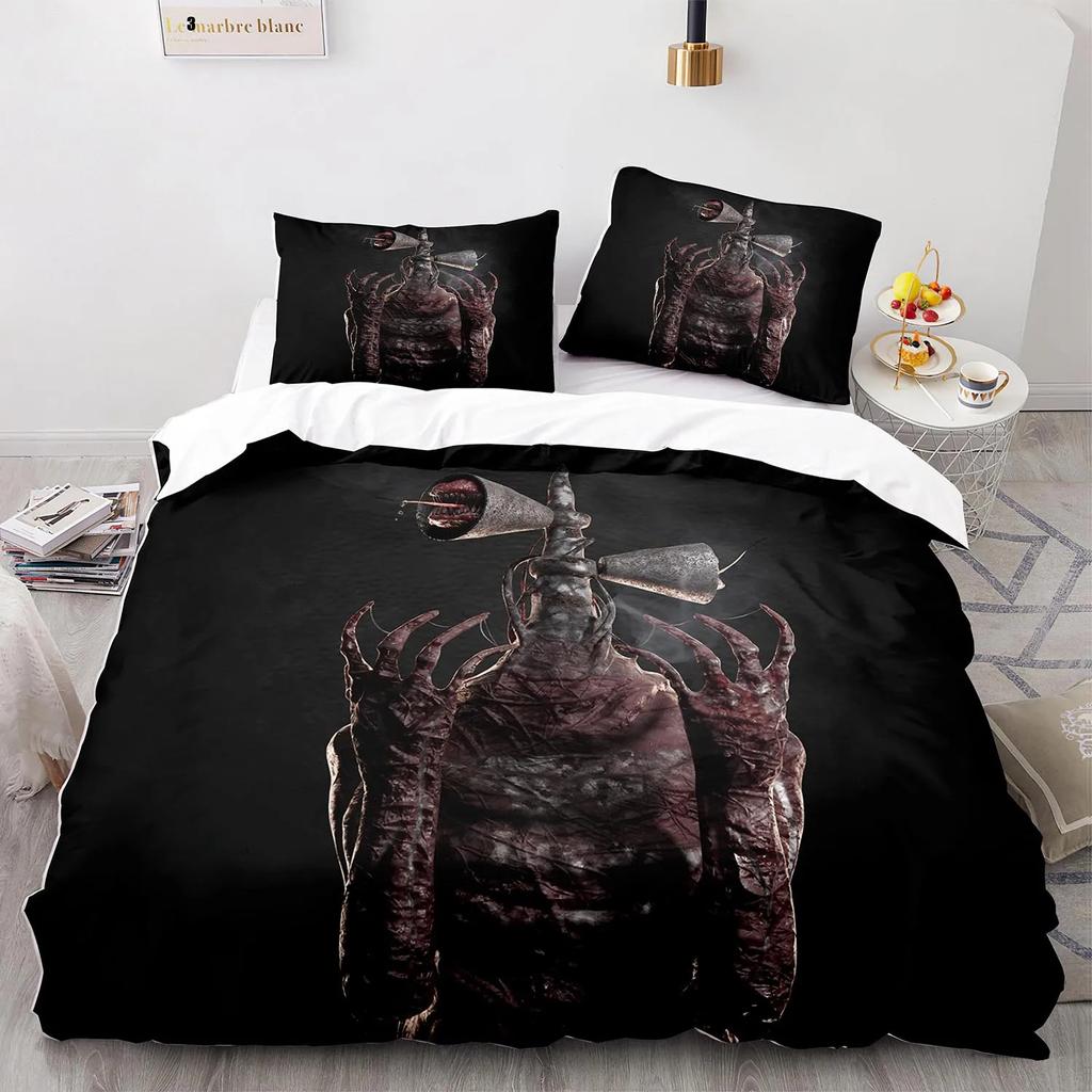 Povlečení na hlavu Siréna Single Twin Full Queen King Size Siréna Head Bed Set Sady přikrývek pro děti do ložnice pro děti 3D tisk 001