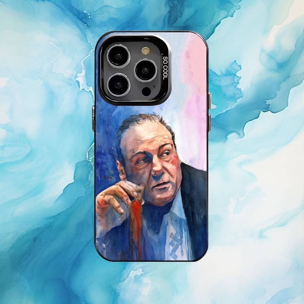 The S-Sopranos TV Phone Case For iPhone17,16,15,14,13,12,11 Plus,Pro Max Black Candy silver phone case