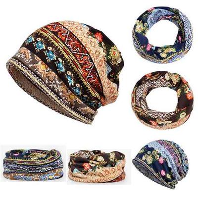 Turban Turban Hat Floral Print Headwrap For Women Ladies Hijab Wrap Cotton Headwear Caps