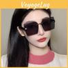 Unisex Trendy Frameless Gradient Sunglasses With Uv Protection For Travel And Cycling
