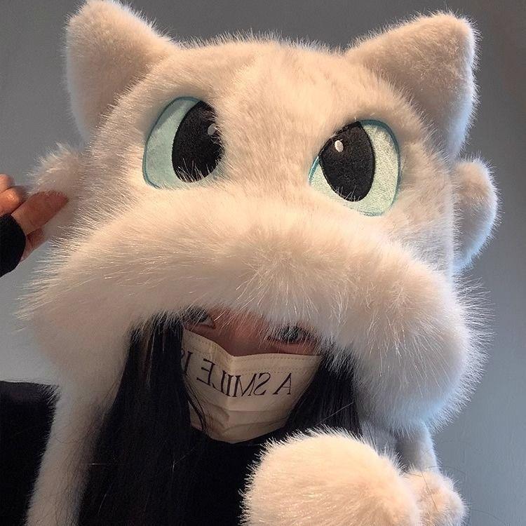 Nové Kousavé Kreativní Klobouky Cosplay Potřeby Kreslený Derivát Periferní Čepice Teplá Čepice Roztomilé Doplňky Dětský Narozeninový Dárek