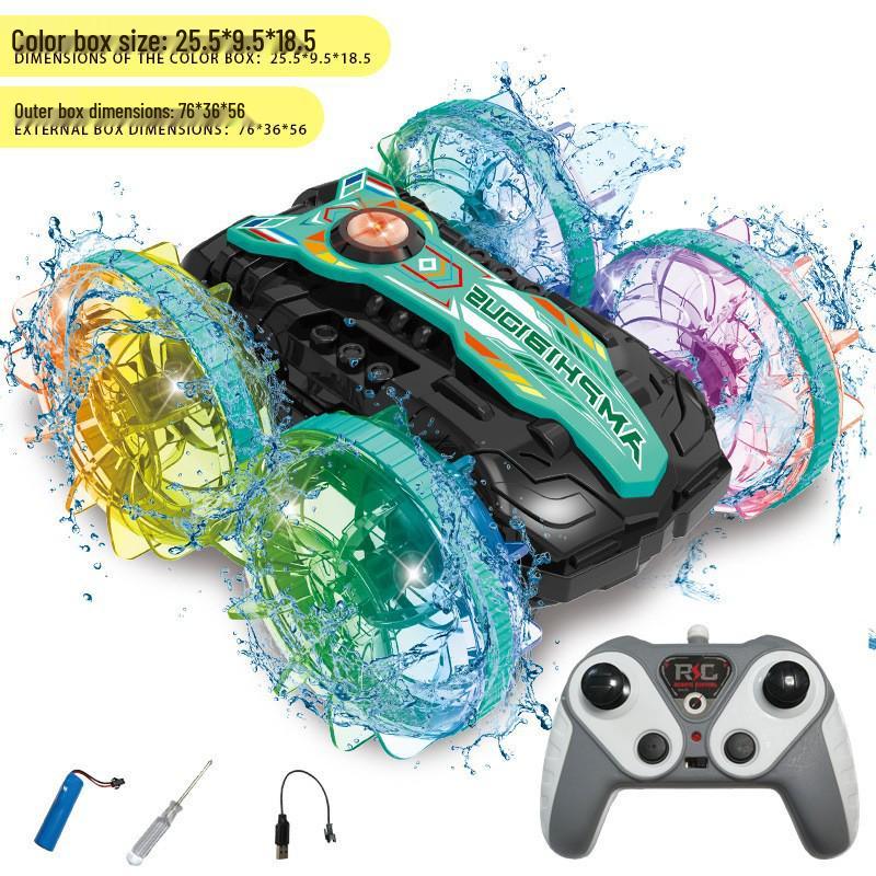Amphibious Double-Sided Stunt RC Car: Drift, Roll & Climb On Land & Water