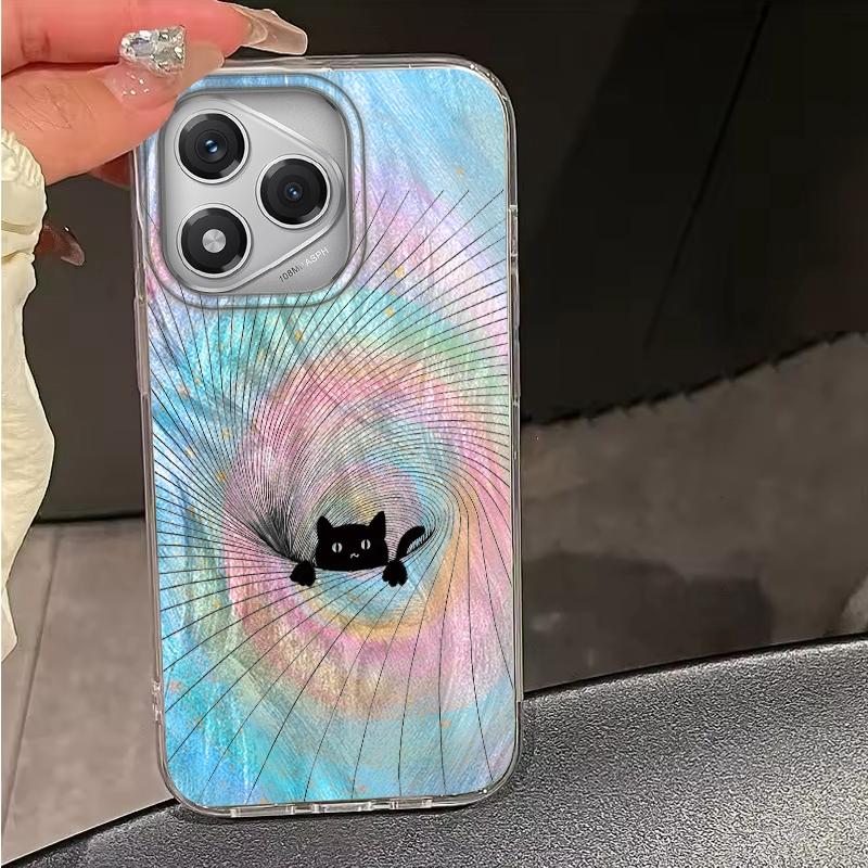 Gradient Rainbow Cat Cartoon Girls Case For Honor 400 Pro X9c Magic7 Magic6 200 Lite Smart X9a X8a X8b X8c X7c X6c Fundas Cover