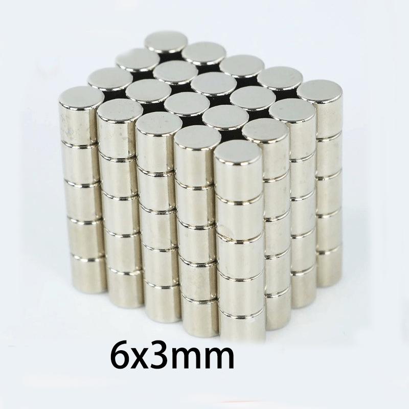 10/20/50ks Silné kotoučové magnety 6 mm x 3 mm pro DIY, Nářadí, Dílnu, Řemesla a Domácí organizaci