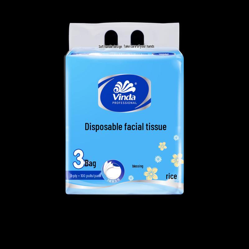 Vinda Soft Daisy Facial Tissues