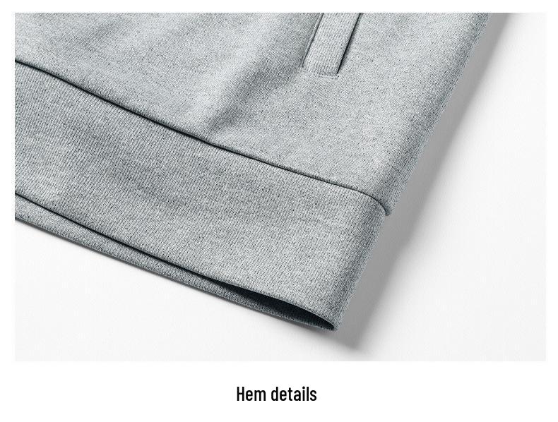 2024 Men's Solid Color Stand Collar Zipper Jacket - Versatile, Fashionable Spring/Autumn Casual Wear for Youth and Dads.