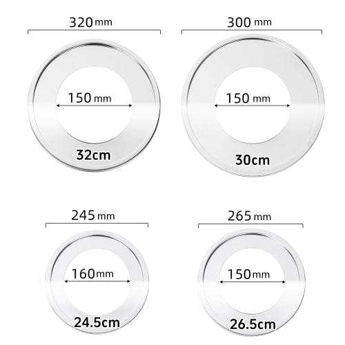 Stainless Steel Steamer Stand for Chinese Steamers, Suitable for 20-32cm Sizes (22cm)