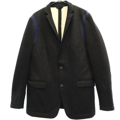 Design Tailored Jacket 38 Black X Navy Men's Used