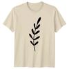 Minimalist Botanical Leaf Branch Nature T-Shirt Minimalist Flora Botanical
