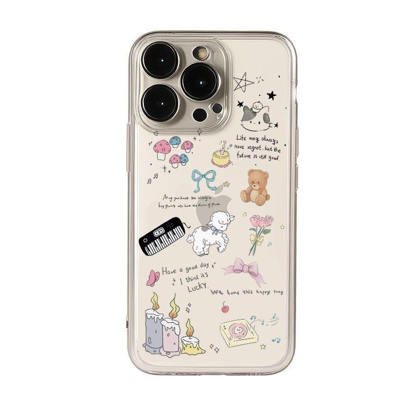 Artistic Illustration iPhone 17 Pro Case - Cute Transparent, Precise Cutouts, Anti-Fall Design