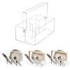Utensil Holder Fork Spoon Organizer Durable Construction Large Capacity Transparent Design Tableware Storage Box Flatware Caddy