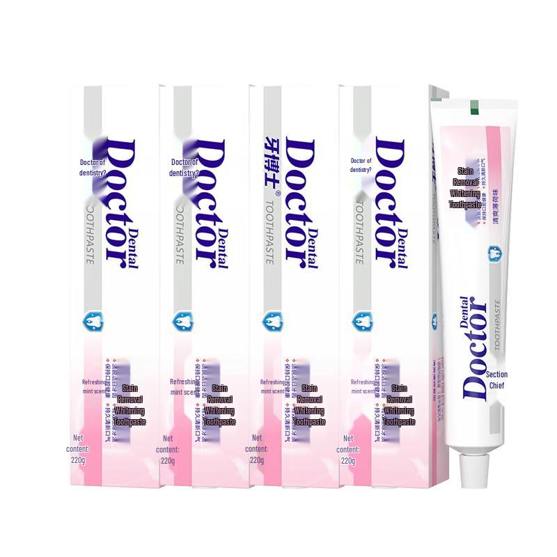 Dr. Dental Stain Removal Whitening Toothpaste 4-Pack