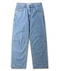 Flexible Wide Denim Pants Indigo