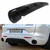 Gloss Black Car Rear Bumper Diffuser Spilitter For Stelvio 2017+ Tuning Rear Valance Exterior Modification Accessorie