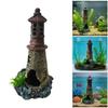 Harze Aquarien Leuchtturm Dekoration Handbemalt Aquarien Ornament Szenen Büros Ornament Skulptur