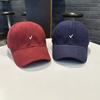 Fashion Embroidery Baseball Cap Wide Brim Retro Baseball Hat Sunscreen Cotton Duck Tongue Hat Outdoor