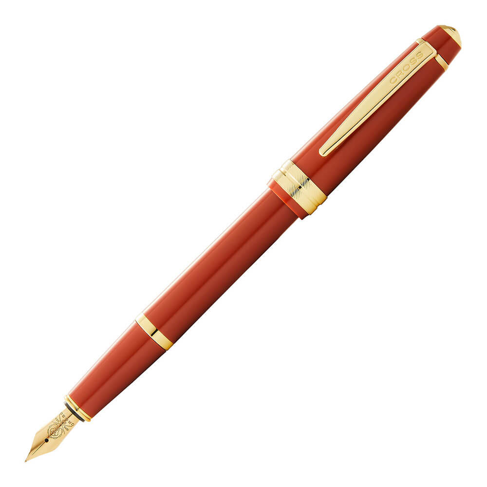 Cross Bailey Light Gloss Fountain Pen (Burnt Orange/Gold)