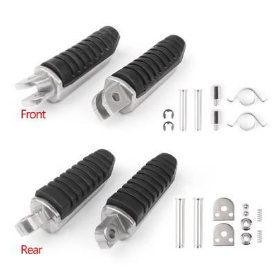 Front Rear Footrests Foot Pegs For Suzuki V-Strom DL 650 GSX 1250 1300 GSR