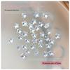 3mm Pentagram Zirconia Nail Art Decorations: Super Sparkling Christmas Stars, Flat Back Rhinestones, DIY Press-On Nail Accessories